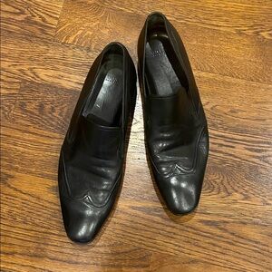 Boss Hugo Boss 11 Men's Black Leather Loafers fit big